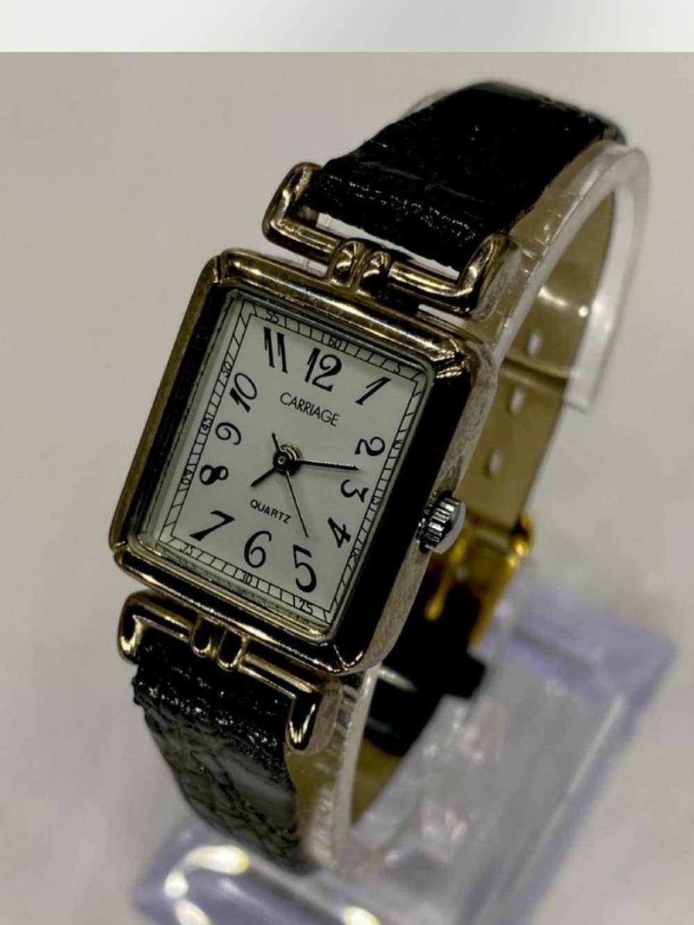 *** Carriage / Timex ^^^  Square Silver-Tone Watch *^* LuX ***